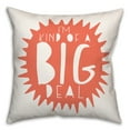 thumbnail image 2 of Creative Products I'm Kind of a Big Deal Orange Design 16 x 16 Spun Poly Pillow, 2 of 3