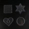 thumbnail image 3 of ZOYONE 4Pcs Diy Transparent Shape Puzzle Template For 2.6mm Hama Beads Perler Beads, 3 of 10