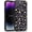 FL-Blue Nemophila, variant on Case for iPhone 15 Pro Case with Matte Queen of Flower Floral Design, Cute Clear Phone Cover for Women Girls, [10FT MIL-Grade Drop Protection] [Non Yellowing] Black Slim Bumper