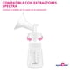 thumbnail image 3 of Botella de Almacenamiento de Leche Materna Spectra 160 ml 2 piezas Compatible con Extractores S1 S2 9+, 3 of 7