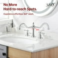 thumbnail image 5 of sumerain 8-Inch Widespread Bathroom Faucet with 3 Hole 2 Handle, Chrome & Water Supply Lines, 5 of 11