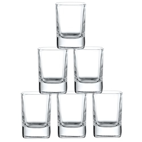 1.2 oz Clear Glasses for Whiskey and Liqueurs 12 Pack Farielyn-X Shot Glass Set with Heavy Base Bulk 