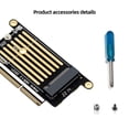 thumbnail image 4 of MACBOOK PRO 2016 2017 A1708 Tarjeta Adaptadora SSD A NGFF M.2 MKey NVME22 30 2242, 4 of 6