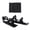 Black, variant on YAHHU Mini Ski Skates Adjustable Skiboards for Kids Winter Sports Attach to Boots Downhill Slopes Short Skis, 15.16 inches / 38.5 cm, Multicolor