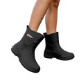 thumbnail image 2 of FRSASU Women’s Rain Boots Waterproof Ankle Rain Boots Slip On Non Slip Lightweight Easy Clean Short Rain Booties Black, 2 of 8