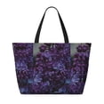 thumbnail image 2 of Sigee Lilac Print Extra Large Waterproof Beach Travel Bag with Zipper - Durable and Versatile for Vacation, Gym, and Daily Use, 2 of 7