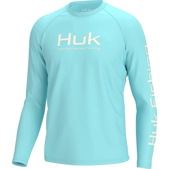 HUK Vented Pursuit Long Sleeve 30 UPF Fishing Shirt Island Paradise XL