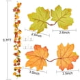 thumbnail image 3 of Guirnalda DearHouse 2 unidades Hojas de Arce 3.5 m Decoración de Otoño, 3 of 8