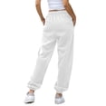 thumbnail image 6 of frariair Sweatpants Women Bottom Joggers Pants Workout High Waisted Yoga With Pockets Jogger White, 6 of 7