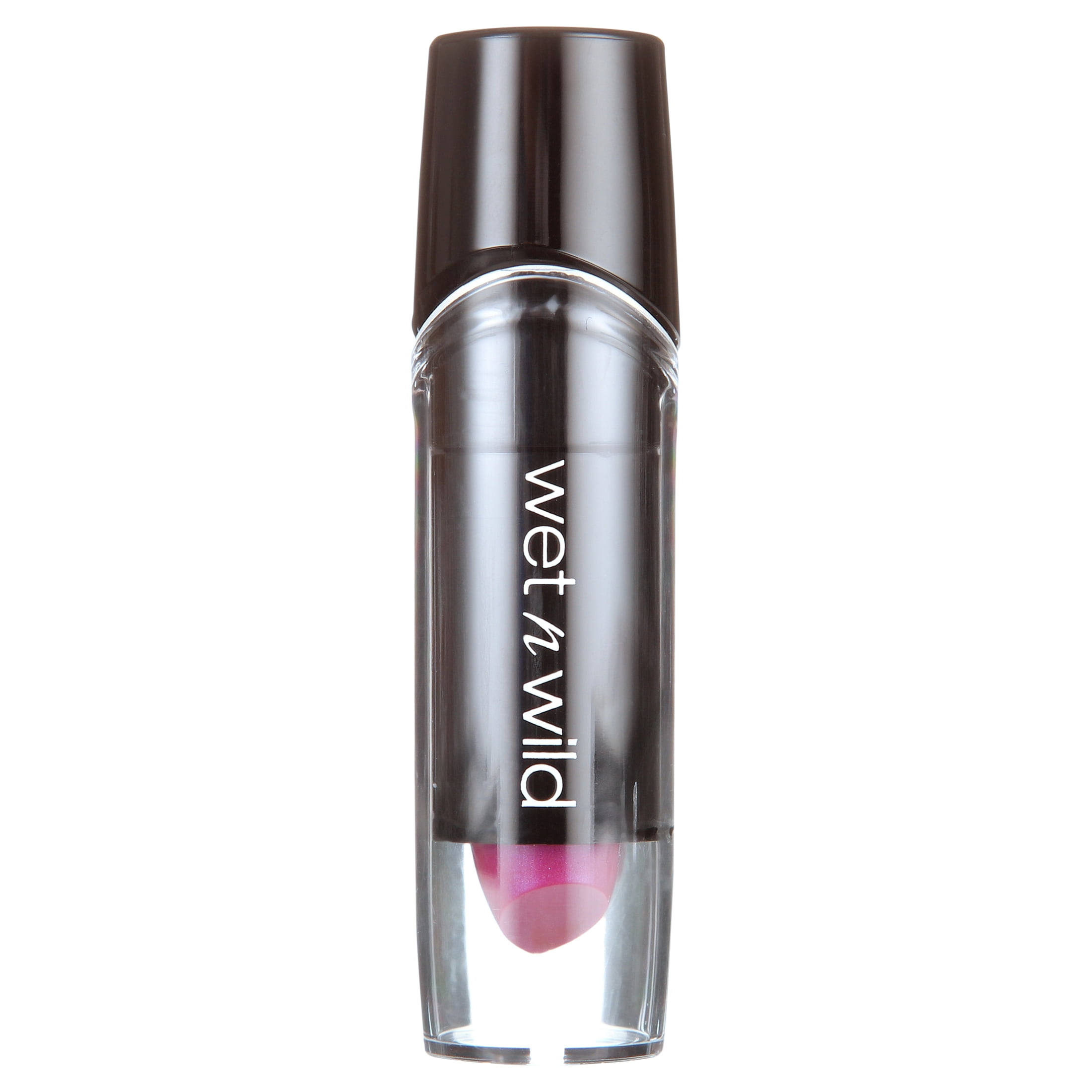 (4 pack) Wet n Wild Silk Finish Lipstick with Vitamins A & E and Aloe Vera - Fuchsia With Blue Pearl