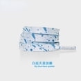 thumbnail image 1 of Shoelaces for Sneaker Flat Gilding Printing Ink Splatter Shoelace Colorful Splash Ink Hand-painted Basketball Shoe Laces for AF1 sky blue white 160cm, 1 of 6