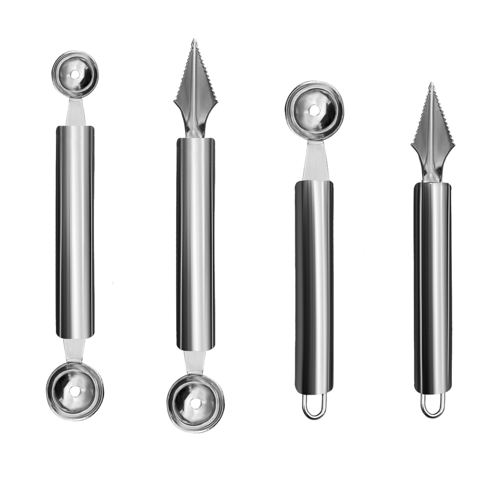 TOPOINT Melon Baller Scoop Set DualPurpose Cooking Scoop Stainless