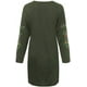 thumbnail image 4 of Vestido tipo jersey para mujer de invierno, manga larga, túnica, 4 of 5