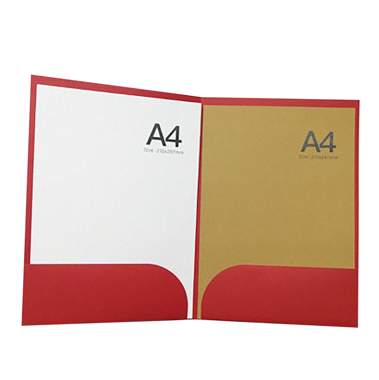 ONHUON Lshaped Color Paper File Stationery Cover Folder A4 File Folder