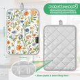 thumbnail image 6 of Yayeee Pot Holders Kitchen Heat Resistant with Pockets 7"x9.8" Cotton Oven Cooking Hot Pads, Watercolor Wildflowers Pattern, 6 of 7