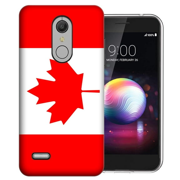 MUNDAZE LG K40 X420 Canada Flag Design Phone Case Cover