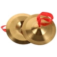 thumbnail image 1 of Shisuyan Cymbales pour Méditations Doré 1 Paire 7.5X7.5X0.4In, 1 of 8
