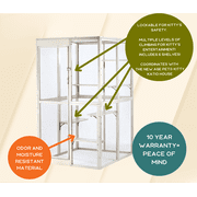 New Age Pet® ECOFLEX® Kitty Katio Pen Indoor/Outdoor Playpen