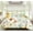 Green, variant on 7 Pieces King Size Floral Bedding Set, Pink Sunflower Botanical Pattern Soft Microfiber All-Season Bed in Bag