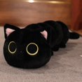 thumbnail image 1 of Lindo gato negro insecto cojín largo niñas durmiendo con piernas en el lado de la cama almohada para dormir muñeco de peluche regalo para niñoszhangyuxiang, 1 of 4