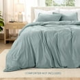 thumbnail image 3 of Bare Home Washed Duvet Cover Set - Ultra-Soft - Premium 1800 Collection - 3 Piece - King/Cal King, Sea Spray, 3 of 8