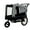 Black+Grey#6, variant on Pet Strollers Extra Large 2-in-1 Bike Trailer & Push Cart for Pets - Detachable Bike Hitch & Push Handle Included - All-Terrain Wheels, Quick Release Wheel, Non-Slip Floor, Internal Leash, Holds Up t