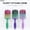 Rose pink purple, variant on IMY-1pc, Light Gray Nylon Professional Plastic Hair Brush, Curved Vented Detangling Brushes for All Hair Types