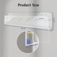 thumbnail image 3 of Soporte de pared para folletos HIIMIEI, paquete de 2 unidades, acrílico modular, 3 of 8