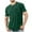 B-Army Green, variant on Busydd Plus Size T Shirts for Man M-4XL Summer Oversized Short Sleeve Gym Workout Shirts Fashion Breathable Solid Color Round Neck Casual Tee Shirts