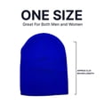 thumbnail image 3 of Empire Cove Short Uncuffed Knit Beanie 3 Pack Set of Black, Royal, Navy, 3 of 4