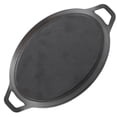 thumbnail image 4 of MegaChef Mini Cast Iron Oval Pan with Wood Tray, 4 of 6