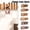 Brownish red, variant on Natural Walnut Wood Piano Key Coat Rack, Wall Mounted Folding Hooks for Entryway, Bedroom, Kitchen - Space-Saving & Elegant Design (4 & 6 Hooks)