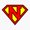 1pcs, variant on Letter N Super Initial Typography Sticker