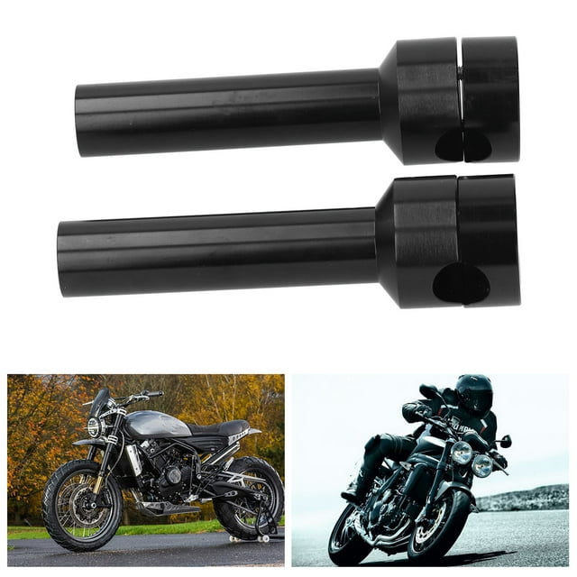 Motorcycle Bar Adapter, Durable Aluminum Alloy Handlebar Mount Adaptor for Motorcycle Black
