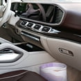 thumbnail image 7 of Wukai Lavender Glitter Foil Stripes Print Car Trash Can - Easy to Clean Hanging Garbage Bin - Removable Liner - Leak-Car Garbage Can - Waterproof Trash Can for Car and SUV, 7 of 7