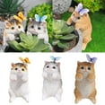 Animal Pendant Resin Crafts Garden Garden Potted Cat Pot Hanging