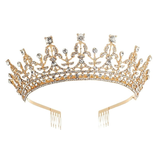 Corona para Niñas BLESIY Nupcial Princesa Tiara Reina Tiaras Estilo E