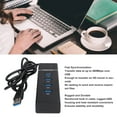 thumbnail image 4 of Hub USB 2.0, Adaptateur Multiport USB 4 Ports 480Mbps Stable avec Indicateur LED pour PC, 4 of 7