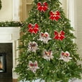 thumbnail image 4 of Paquete de 8 lazos navideños con campanas para decoración navideña, decoración del hogar, decoración del árbol de Navidad MFZFUKR CPB-SSW253-2, 4 of 5