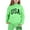 Light Green, variant on Hienoo Toddler Girls Hoodie Set Usa Printed Hooded Sweatshirt Sweatpants Outfits Sweatsuit