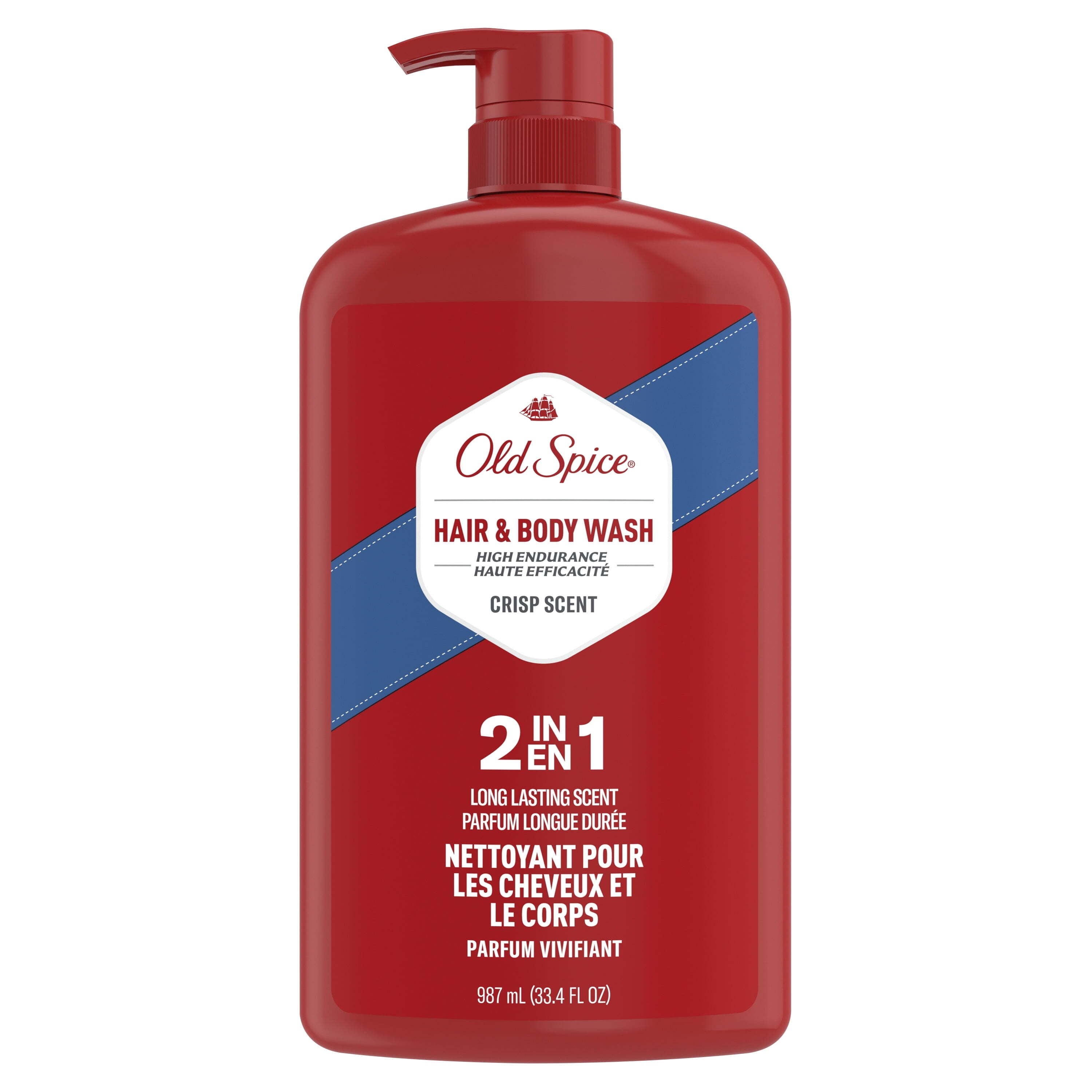 Old Spice High Endurance Men's 3in1 Shampoo Conditioner & Body Wash, 24 fl  oz - Walmart.com