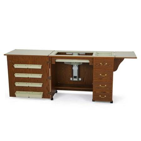 Arrow Norma Jean Sewing Cabinet and Table with Lift, 4