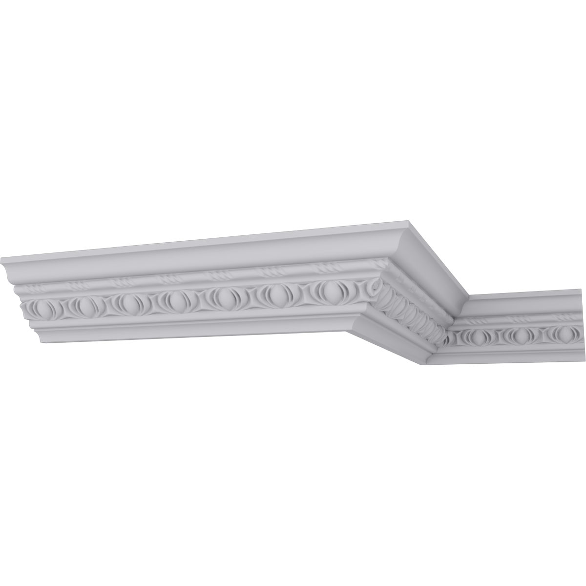 4 3/4"H x 4 3/4"P x 6 3/4"F x 94 3/8"L, (3 1/8" Repeat), Jackson Egg and Dart Crown Moulding - image 5 of 10