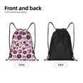 thumbnail image 2 of Yiaed Skull lips record Guitar Print Drawstring Bags Drawstring Backpack Bulk String Back Pack Gym Sport Bag-Small, 2 of 5