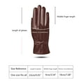thumbnail image 2 of TERGAYEE Womens Winter Leather Gloves,manipulatescreen Texting Warm Driving Lambskin Gloves,Winter Outdoor Warm Cycling Driving Fashion Bowknot Gloves, 2 of 7