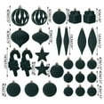 thumbnail image 3 of AuroraX Plastic Christmas Decoration Set Green Modern Hanging 28 Pcs Keepsake Ornaments Decorative Iridescent for Birthday,Xmas Gifts,Tree Decoration Decor, 3 of 5