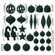 thumbnail image 3 of 28-Pack Flocked Shaped Christmas Balls Decorative Ornaments For Christmas Tree, 3 of 5