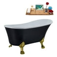 thumbnail image 2 of 63" Streamline N366BGL-IN-BGL Clawfoot Tub and Tray With Internal Drain, 2 of 12
