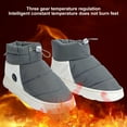 thumbnail image 3 of Sioweci 1 Pair Women Men Foot Warmer Shoes Electric Heated Slippers Temperature Adjustable Non-Slip Breathable Wireless Electric Heating Shoes S, 3 of 13