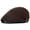 Coffee, variant on Men Casual Classic Solid Color Flat Cabbie Newsboy Ivy Hat Cotton Sun Beret Cap